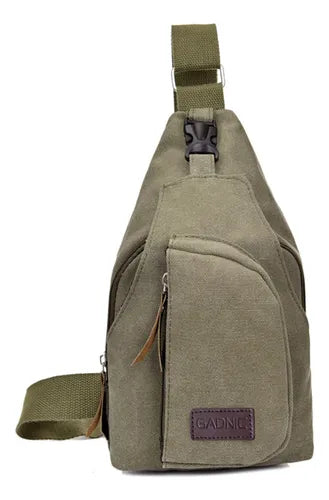 Bolso Morral Gadnic Mochila Con Correa A Un Hombro Color Verde